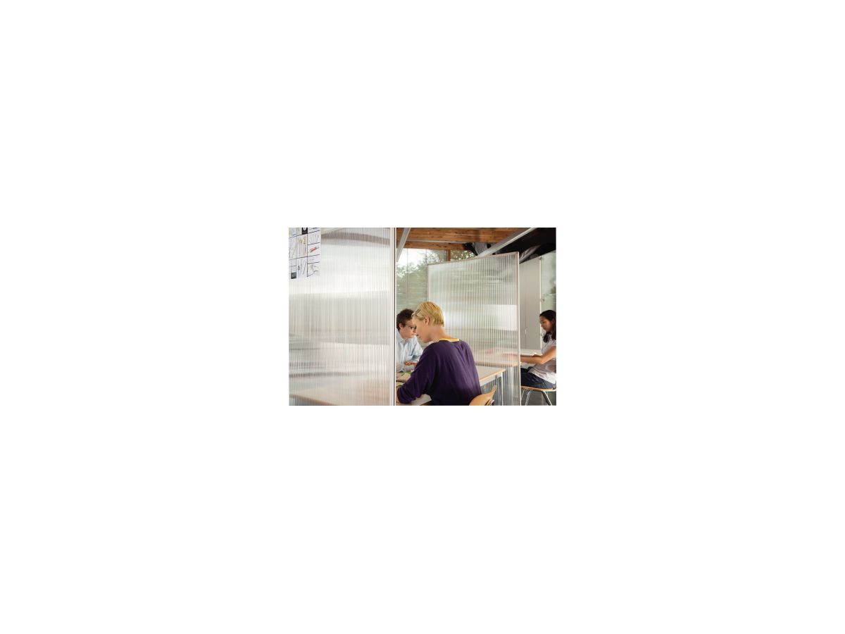 magnetoplan Raumteiler 1103880 100x180x50cm transparent