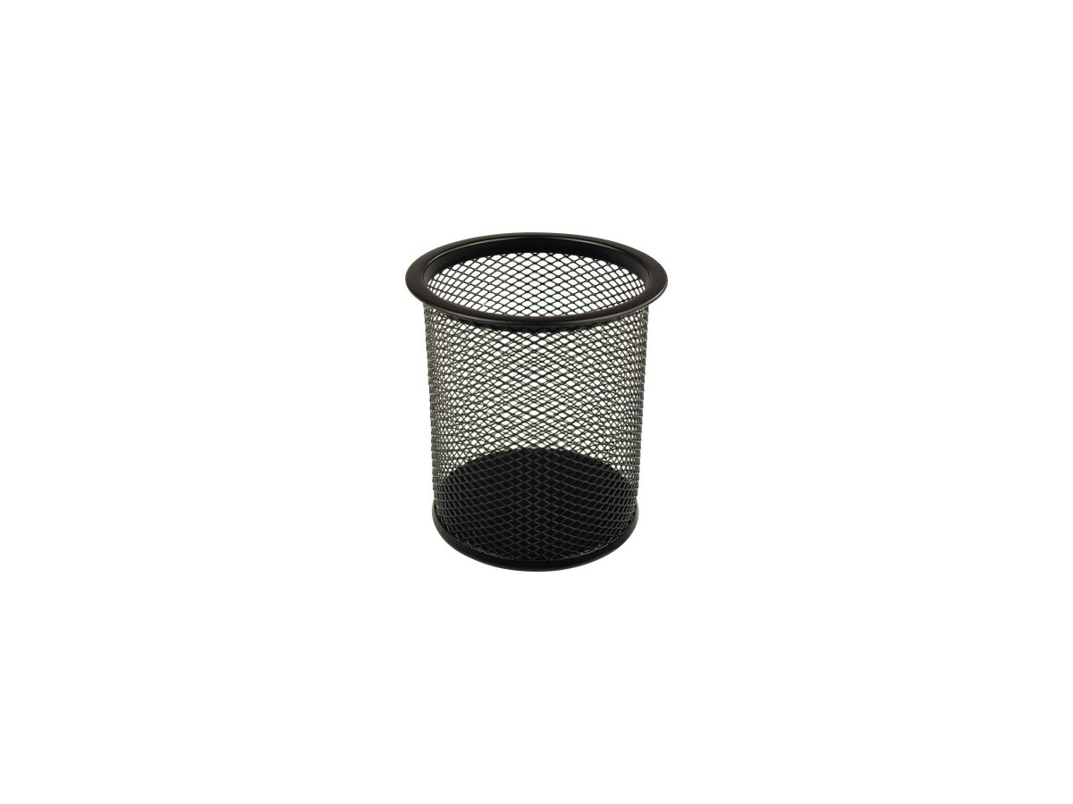 helit Stifteköcher Mesh H2518195 9x10cm rund 1Fach Metall schwarz