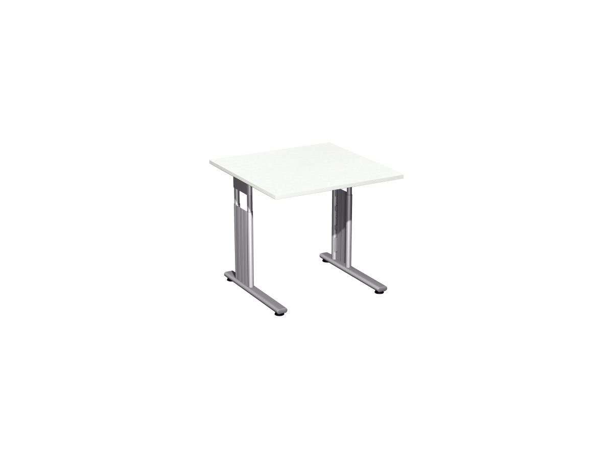 Geramöbel Schreibtisch Lissabon S-617101-WS 80x80x68cm ws/si