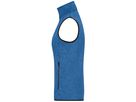 JN Men's Knitted Fleece Vest JN774 royal-melange/red, Größe M