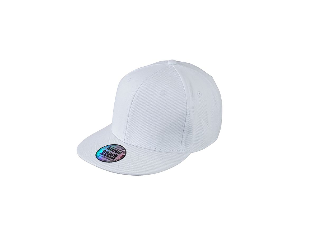 mb Pro Cap Style MB6634 100%BW, white/white, Größe one size
