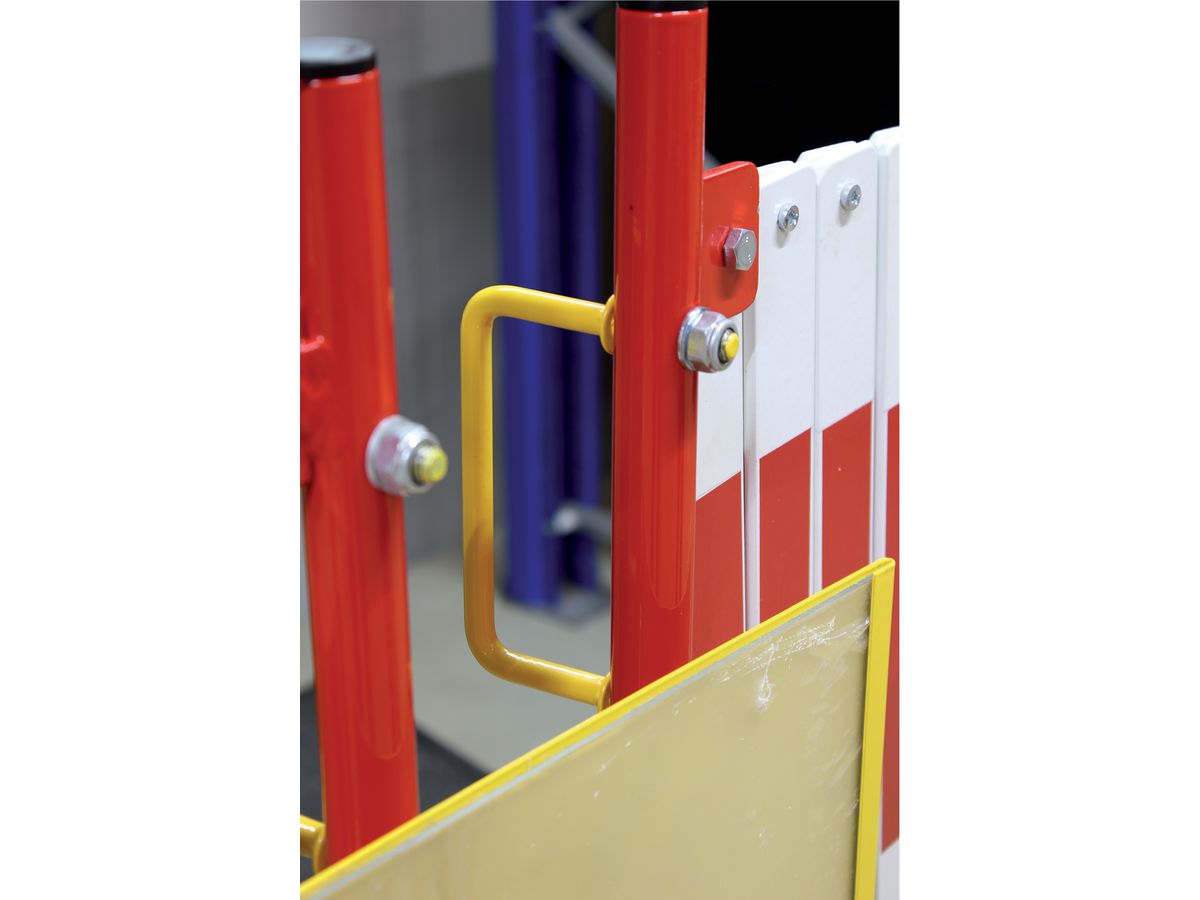 Scherengitter 8000mm rot-weiss