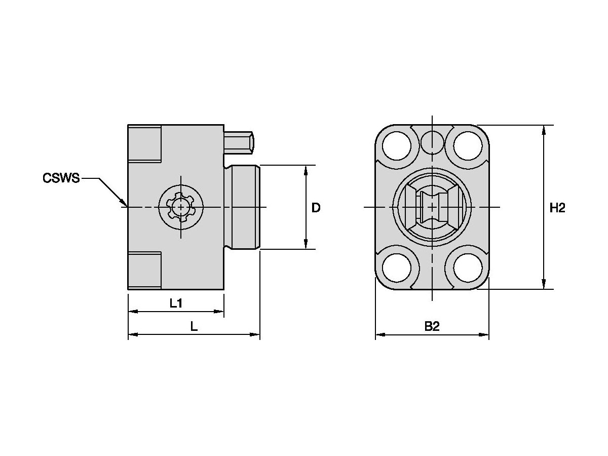 KM SYSTEMS KM12NCMSF1522 KM MICRO 12 FLANSCHEINBAU KURZ