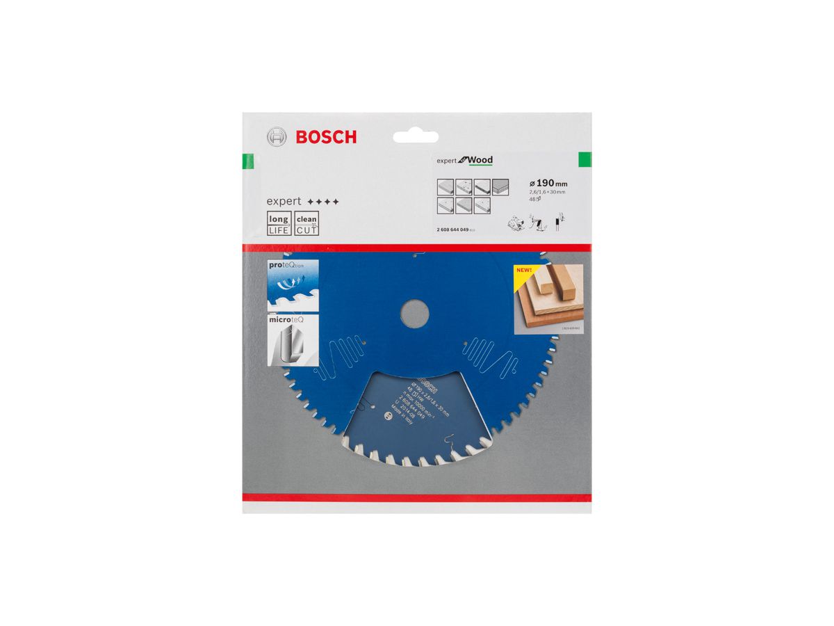 Bosch Keissägeblatt Ø190x30mm 48WZ für zB OSB Platten