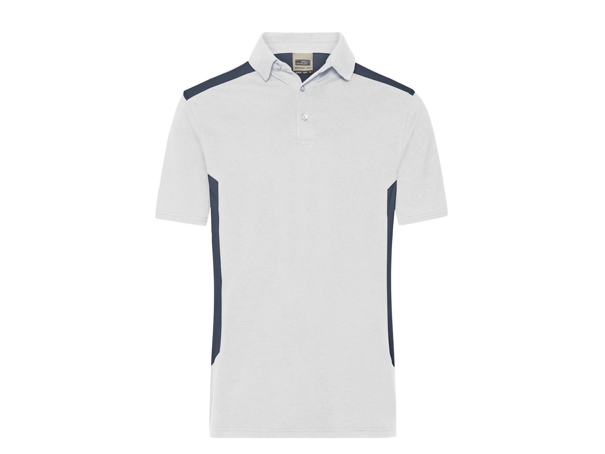 JN Men's Workwear Polo - STRONG - JN1826 white/carbon Gr. S