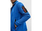 JN Mens Knitted Fleece Jacket JN762 100%PES, dark-grey-melange/silver, Gr XL