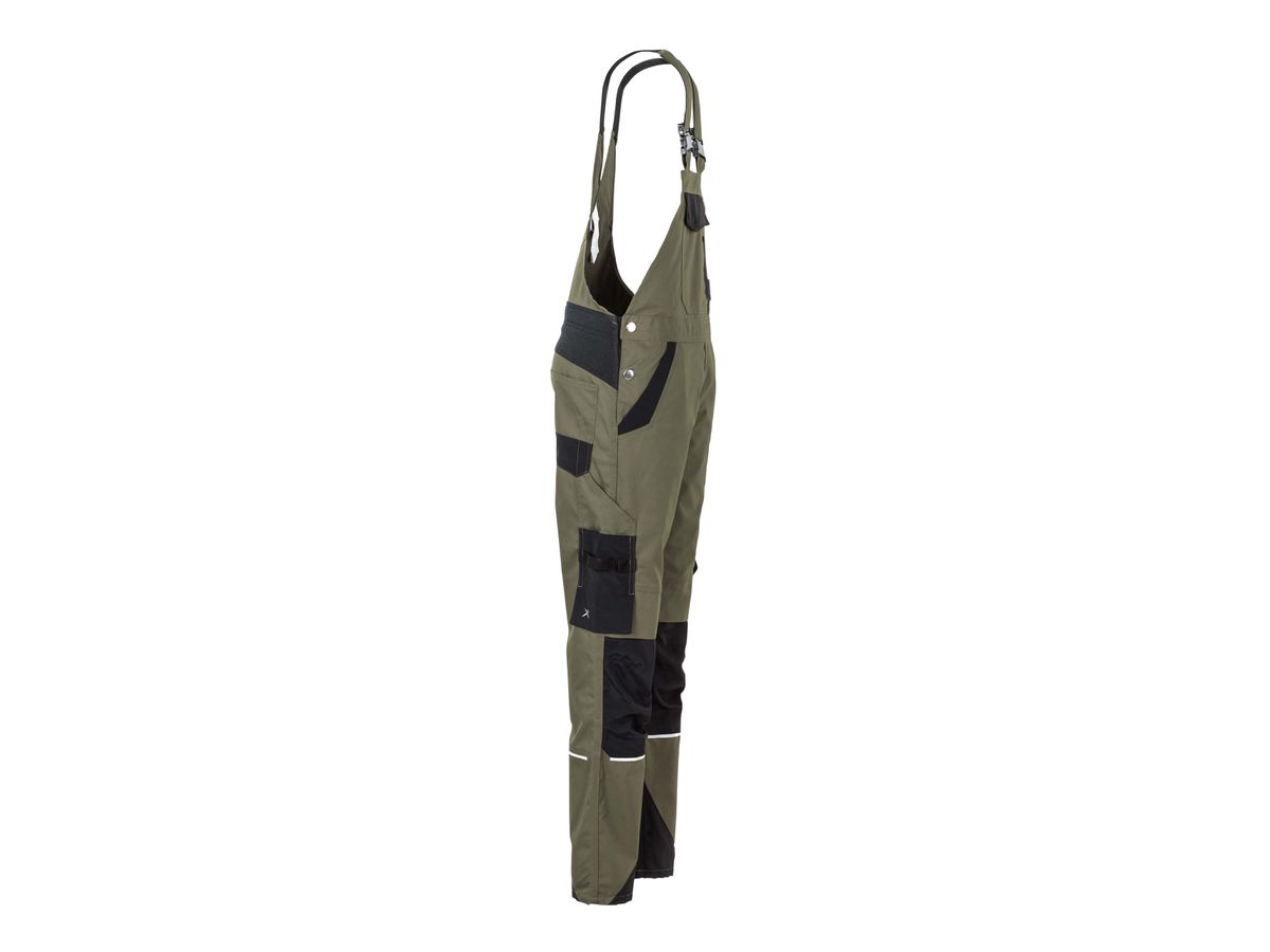 PLANAM Norit Damen Latzhose Nr. 6535 Oliv-Schwarz Gr. 42