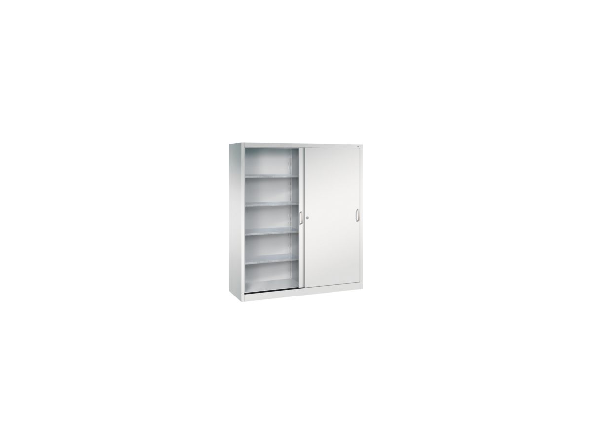 C+P Schiebetürenschrank 1950x1600x500mm, 7035, 8 Böden