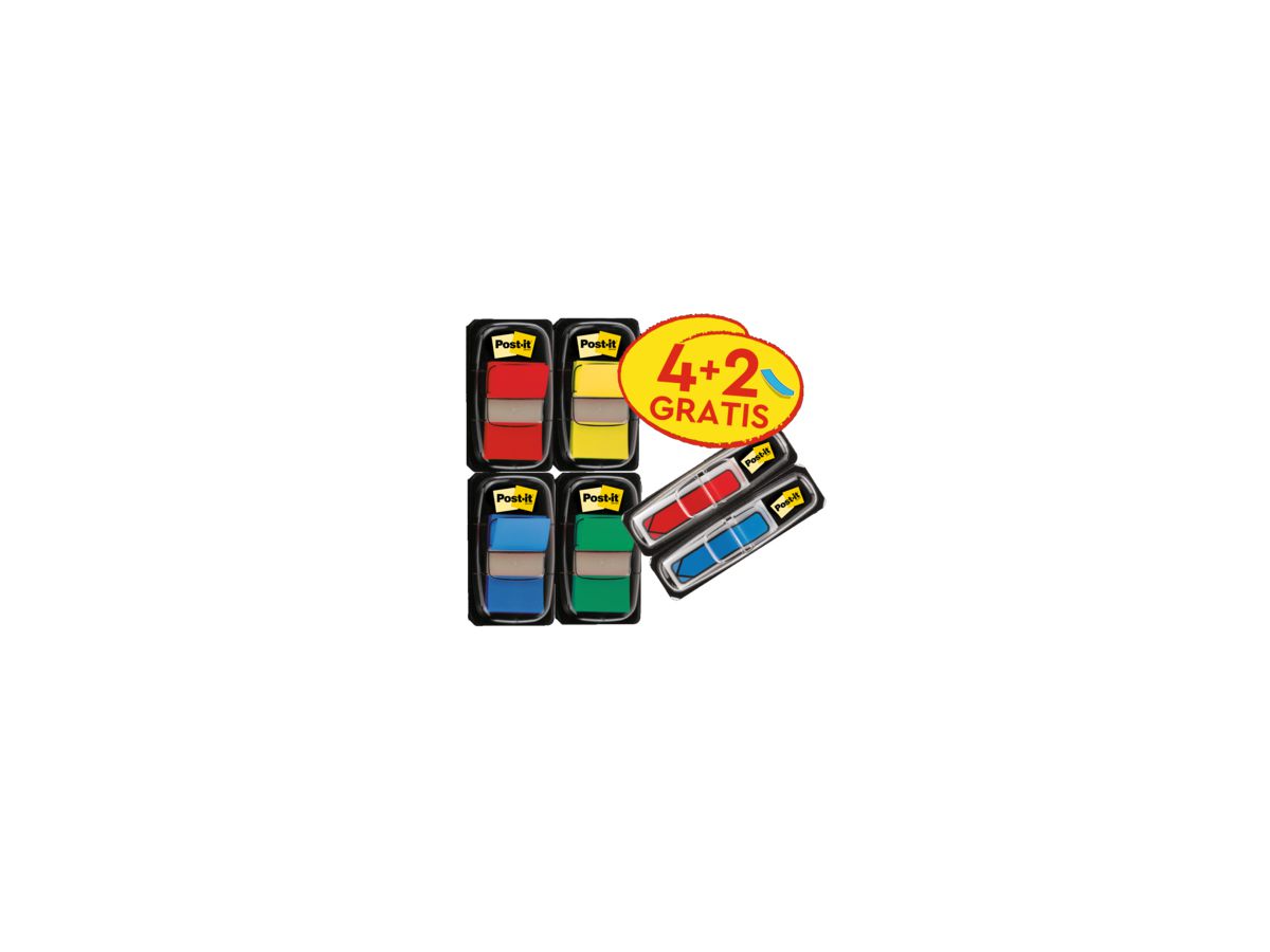 Post-it Haftstreifen Index Standard Promotion I680-P6