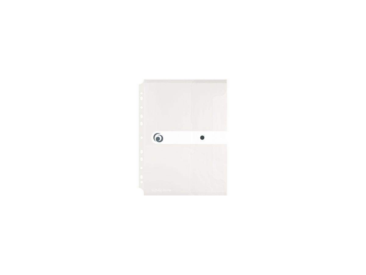Herlitz Dokutasche 11292935 DIN A4 PP z. Abh. transp. farbl.