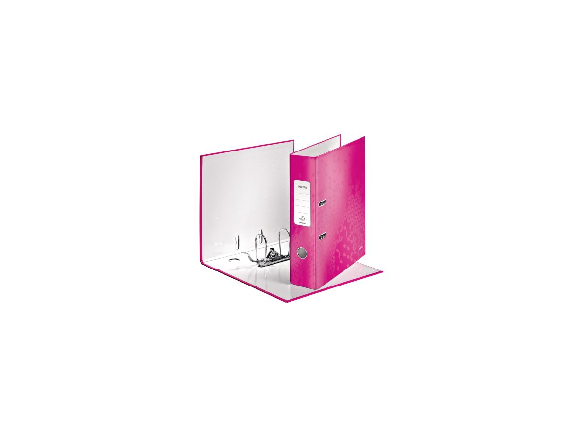 Leitz Ordner 180 WOW 10050023 DIN A4 50mm Pappe pink metallic