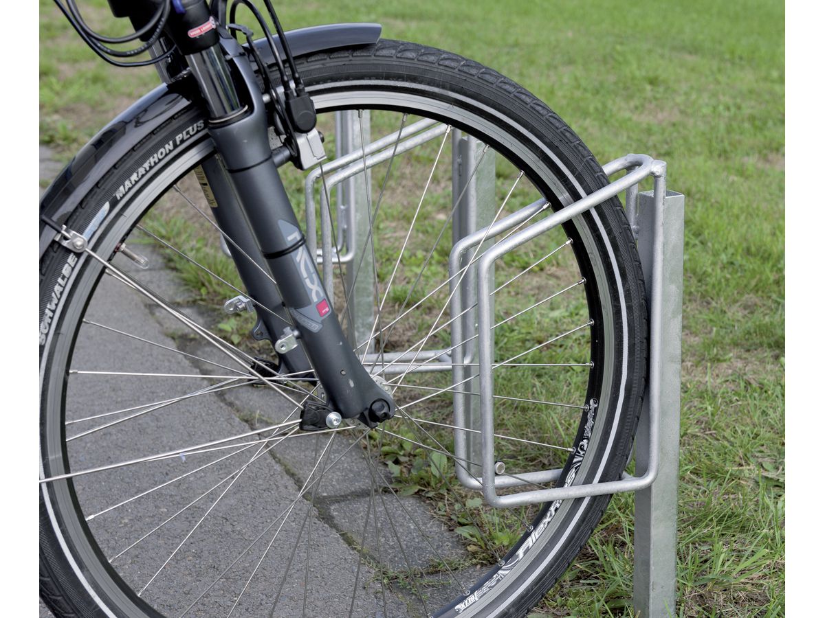 Fahrrad-Klemmbügel 90G, verzinkt, zum einbetonieren