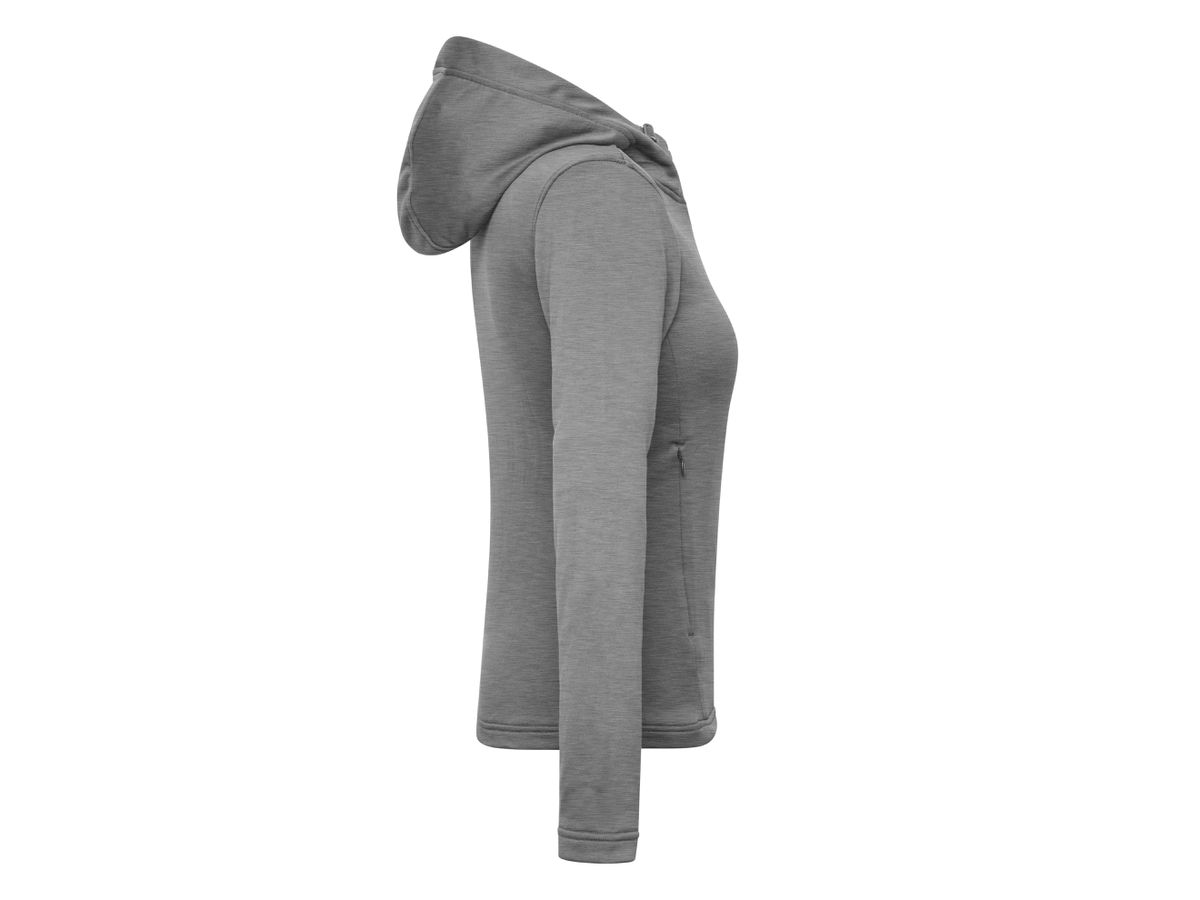 JN Ladies' Sports Zip Hoody JN531 light-melange, Größe XL