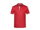 JN Men's Polo Stripe JN728 red/white, Größe L