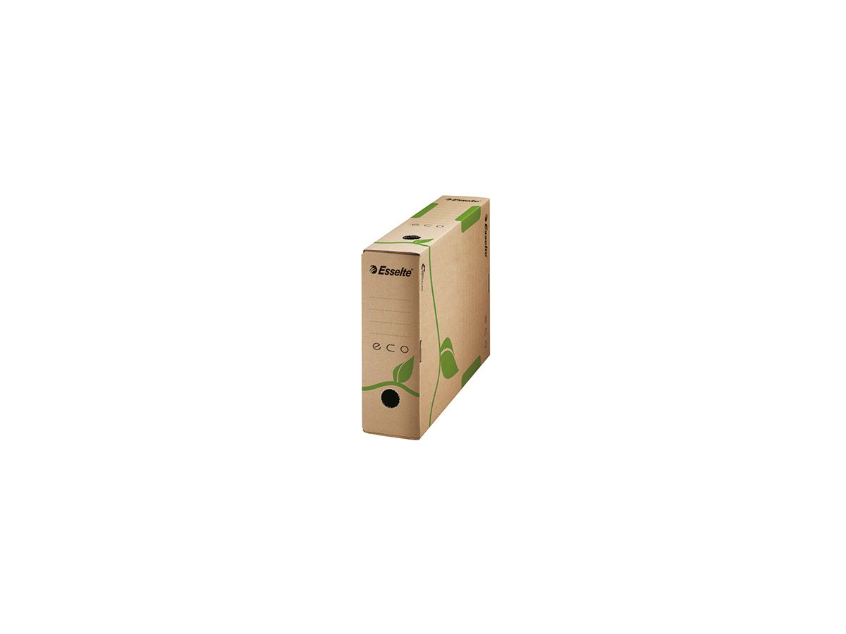 Esselte Archivbox ECO 623916 8x32,7x23,3cm Karton naturbraun