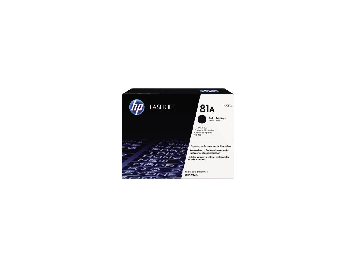 HP Toner CF281A 81A 10.500Seiten schwarz