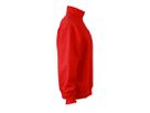 JN Workwear Half Zip Sweat JN831 70%BW/30%PES, red, Größe M