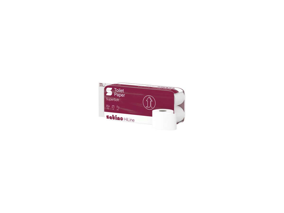 Satino Toilettenpapier 071340 Prestige 3lg hw 250Blatt 8 St./Pa