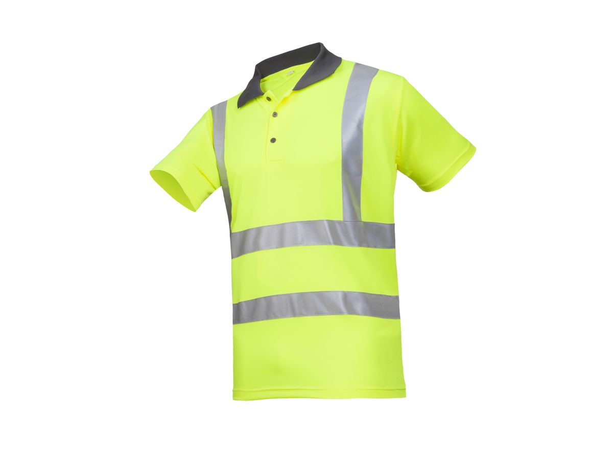 SIOEN Warnschutz Poloshirt, GENGA, leuchtgelb, 100% Polyester, Gr. L