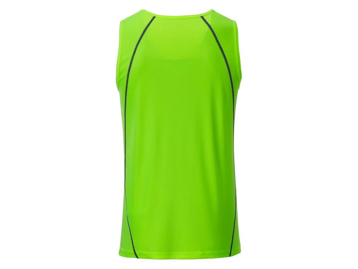 JN Men's Sports Tanktop JN494 bright-green/black, Größe XL