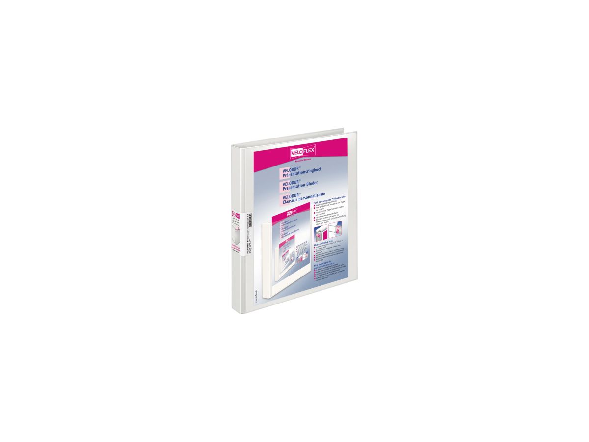 Veloflex Präsentationsringbuch VELODUR 1144190 RB 20mm weiß