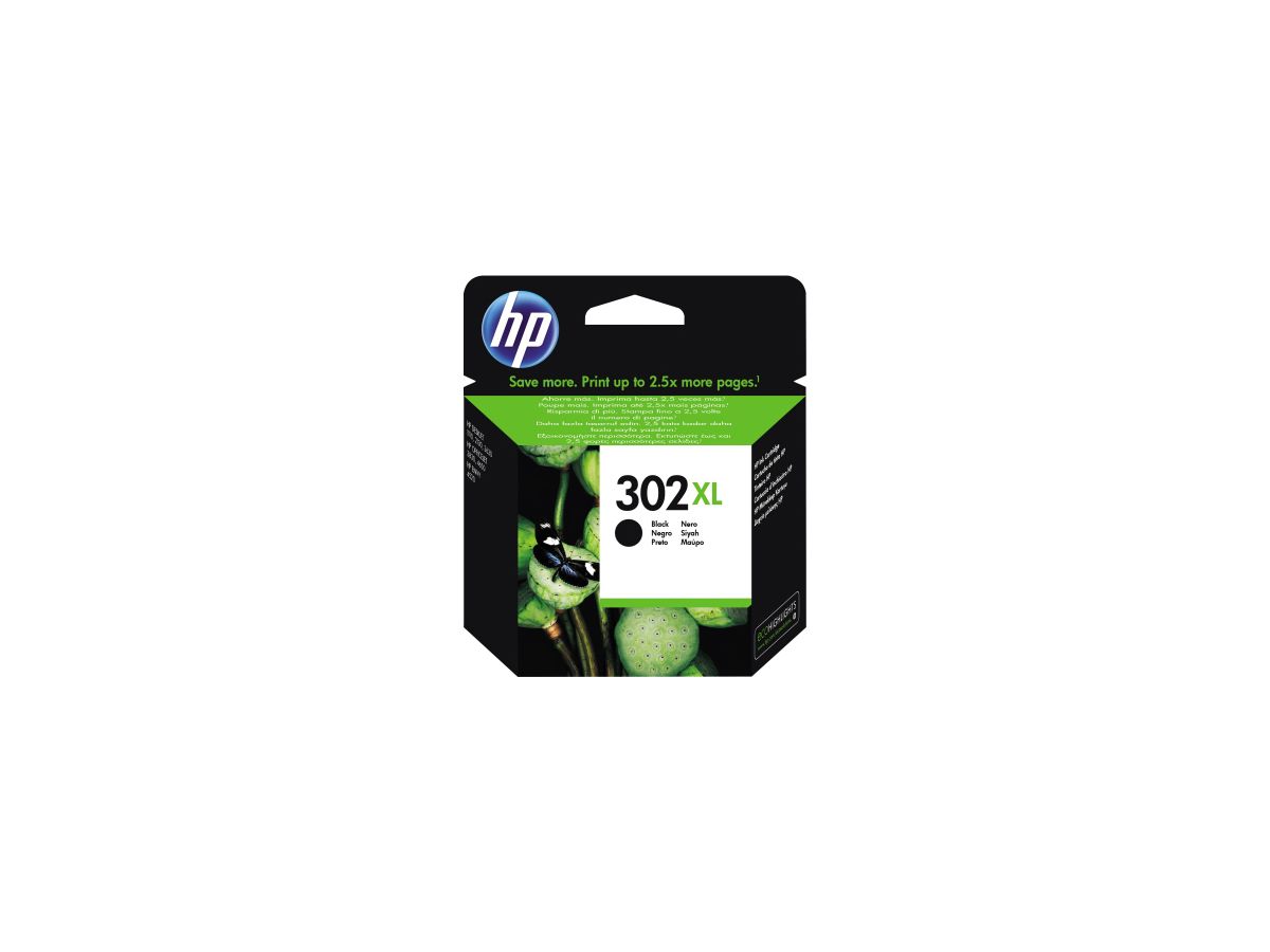 HP Tintenpatrone F6U68AE#UUS Nr. 302XL 480Seiten schwarz