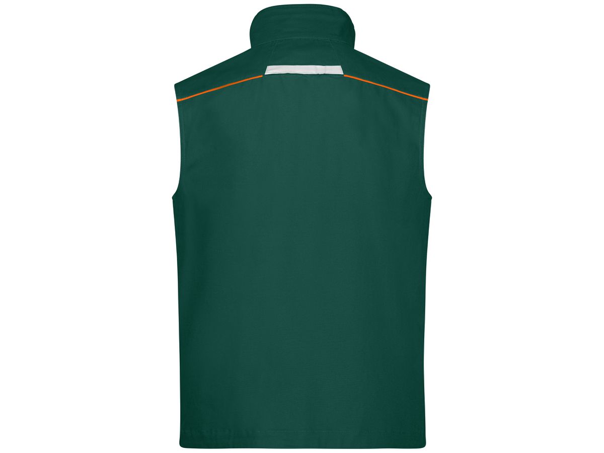 JN Workwear Vest - COLOR - JN850 dark-green/orange, Größe 6XL