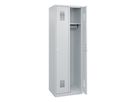 FORMAT Garderobenschrank BASIC bodenst. 1850x600x500mm, 7035, 2 Abt.