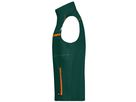 JN Workwear Vest - COLOR - JN850 dark-green/orange, Größe XL