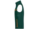 JN Workwear Vest - COLOR - JN850 dark-green/orange, Größe 6XL
