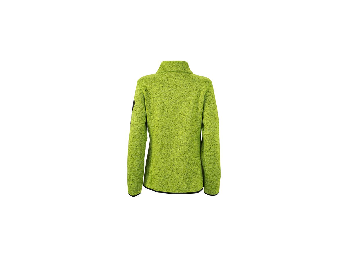 JN Ladies Knitted Fleece Jacket JN761 100%PES, kiwi-melange/royal, Größe M