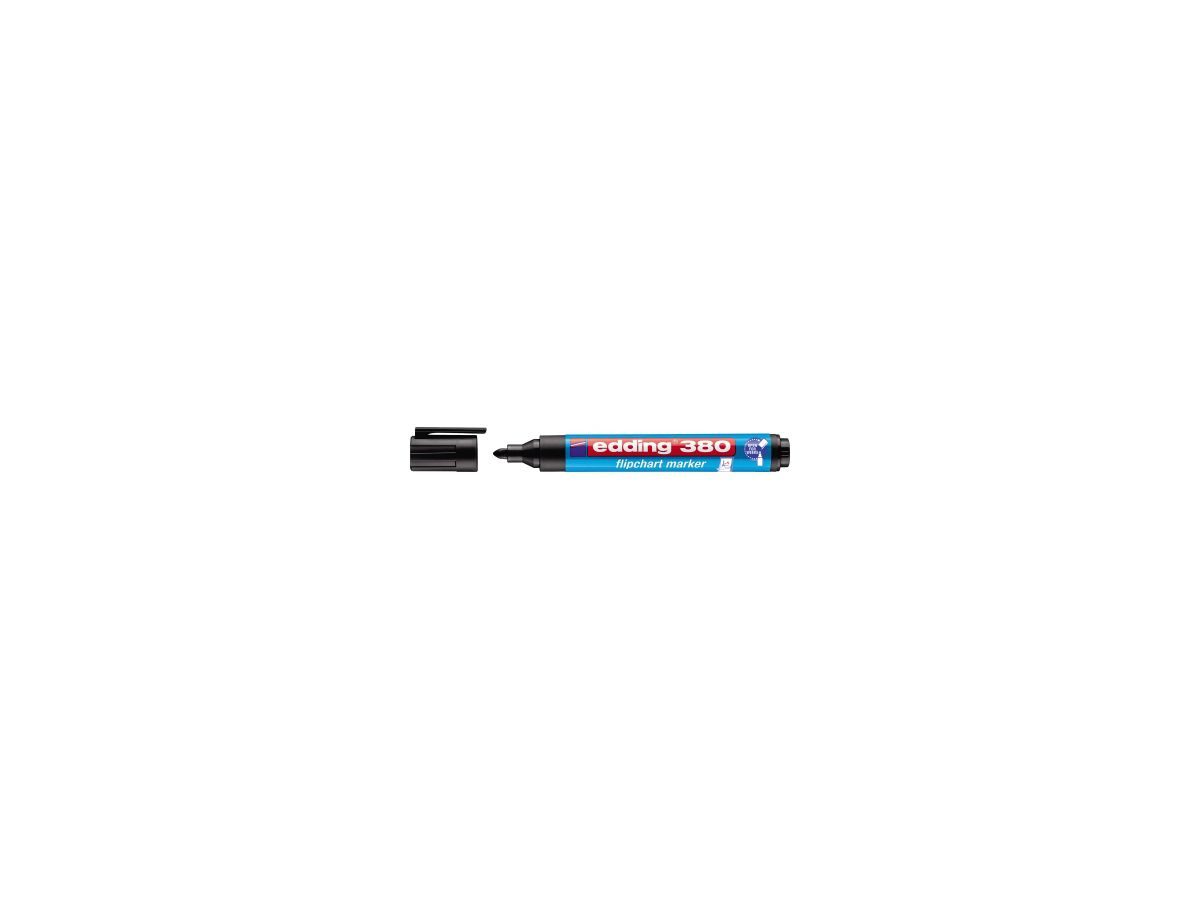 edding Flipchartmarker 380 4-380001 1,5-3mm Rundspitze schwarz