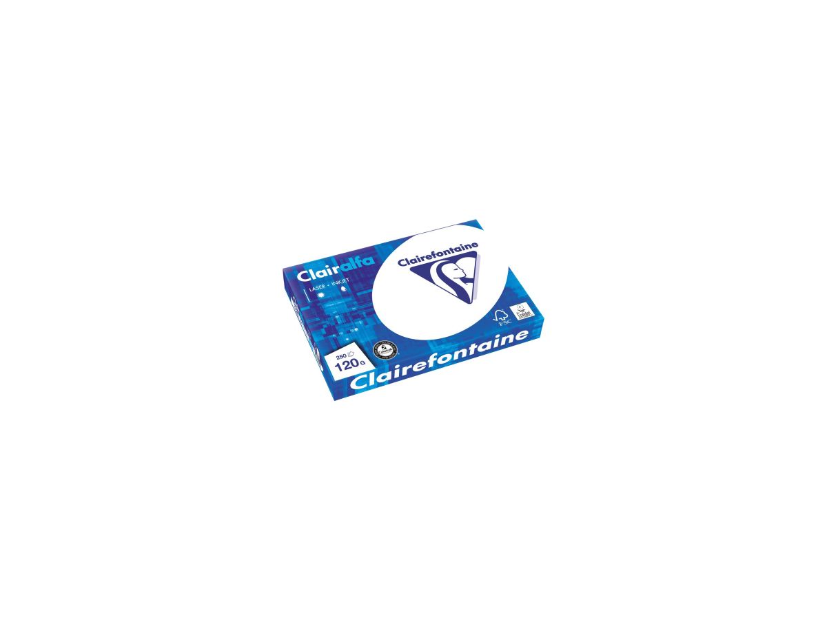 Clairefontaine Multifunktionspapier DIN A4 120g weiß 250 Bl./Pack.