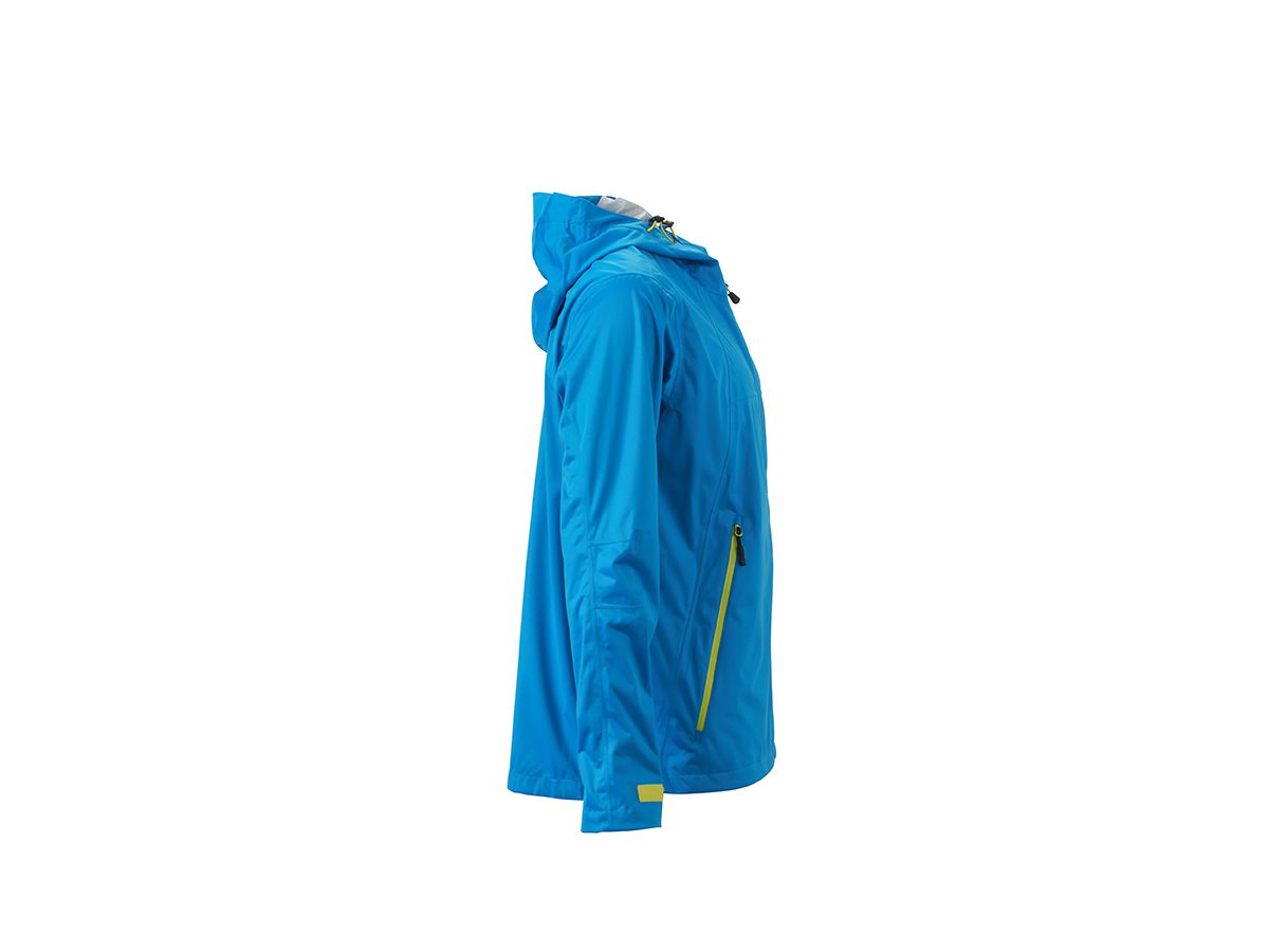 JN1098 Men's Outdoor Jacket Fb. aqua/acid-yellow  Gr. 2XL