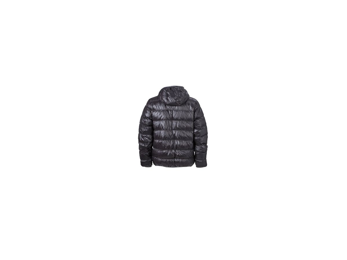 JN Mens Down Jacket JN1060 100%PA, black/grey, Größe 3XL