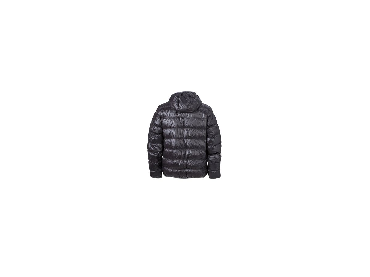 JN Mens Down Jacket JN1060 100%PA, black/grey, Größe S