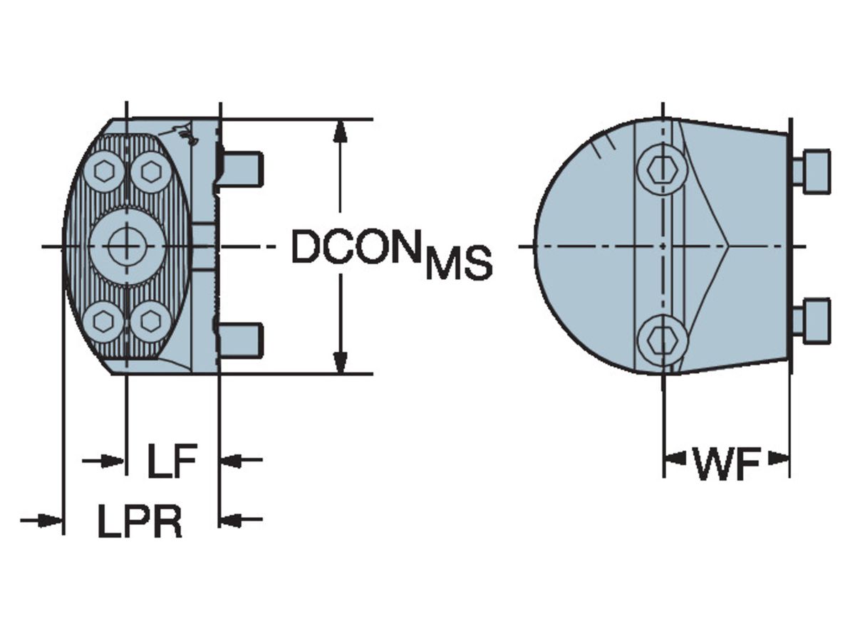 COROMANT Adapter CoroTurn SL Schnellwechsel CoroTurn SL70-8040-RF