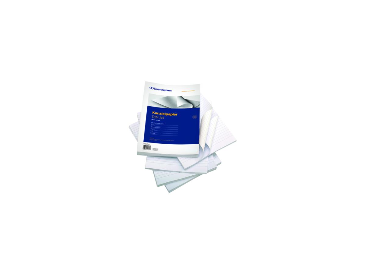 Soennecken Kanzleipapier 5281 DIN A3/A4 liniert 250 Bl./Pack.