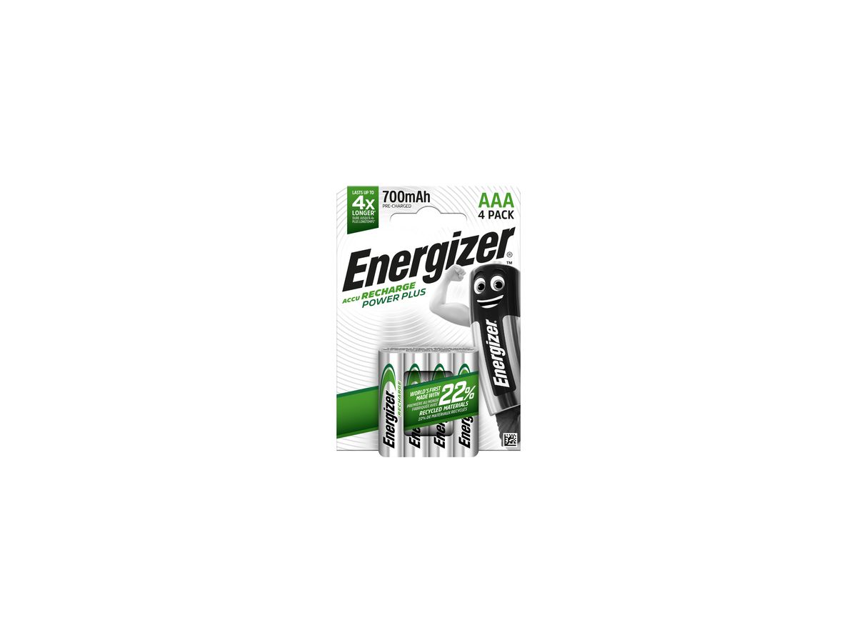 Energizer Akku Recharge PowerPlus E300626600 AAA/HR3 4 St./Pack.