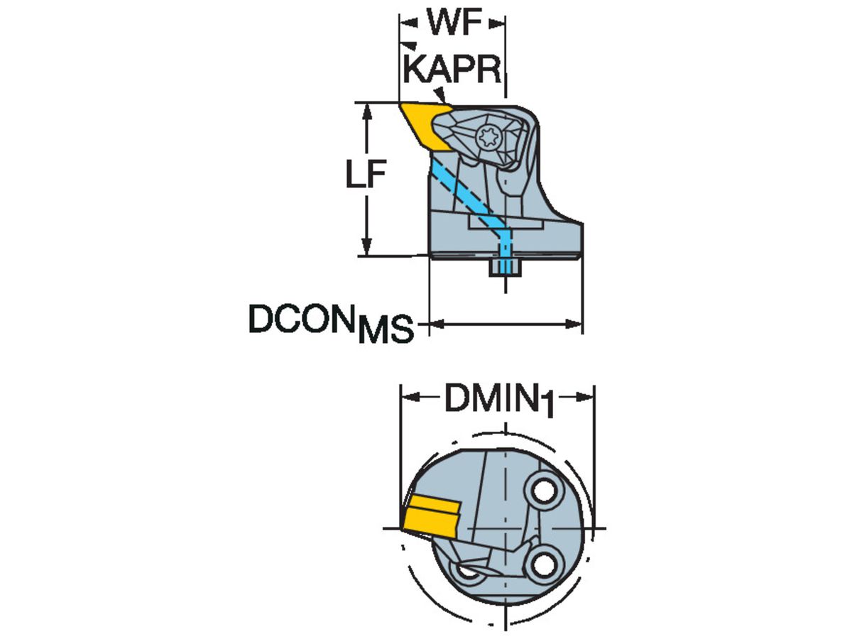 COROMANT T-Max P Schneidkopf zum Drehen 570-DDUNL-40-15