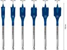 BOSCH SELFCUT Flachfräsbohrer-Set EXPERT 13/16/19/20/22/25 mm, 6-teilig