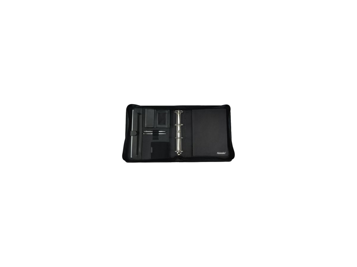 Alassio Schreibmappe AREZZO 30025 30x36x6cm Lederimitat schwarz