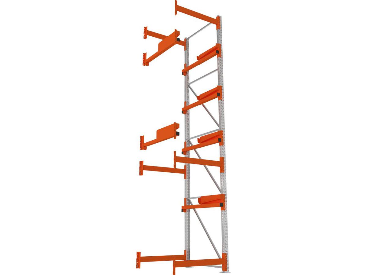 META Kabeltrommelregal Feldlast 5500kg Anbaufeld Verzinkt B900Xt1100Xh4400 mm