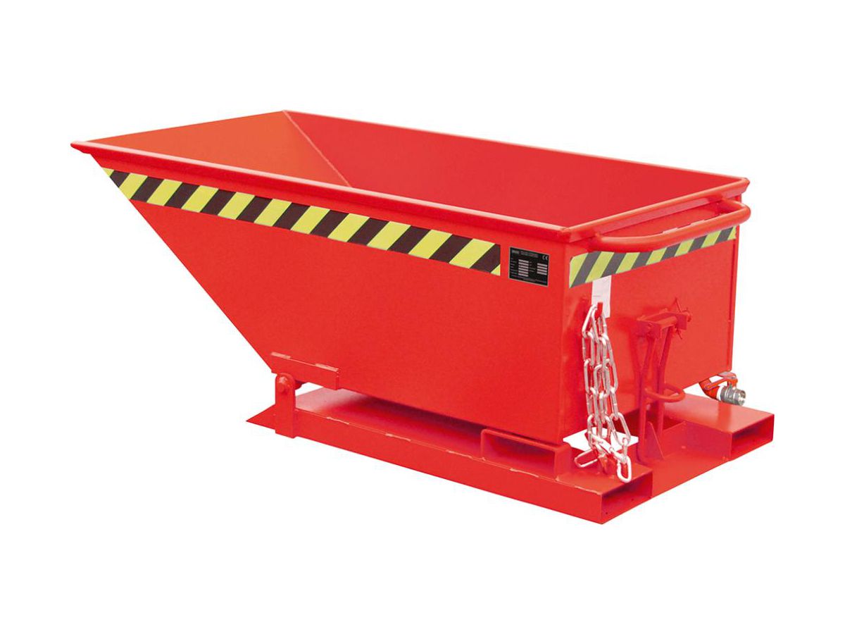 BAUER Spänebehälter SKN 250 Ral3000 Tragkr. 300Kg B670Xt1375Xh530mm