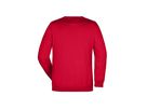 JN Sweatshirt JN040 Round Sweat Heavy, 80%BW/20%PES, Fb. red Gr. M