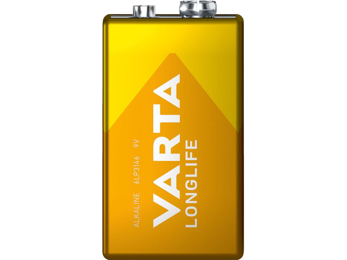 Batterie LONGLIFE 9V E-Block, 1-er Bli. Varta