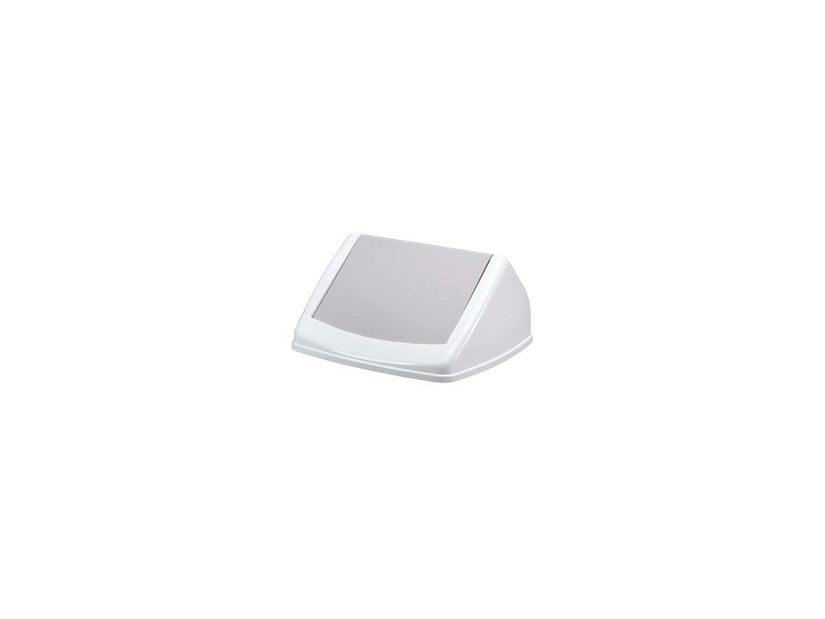 DURABLE Abfalleimer DURABIN FLIP VEH2013002 32x59x36cm weiß/grau