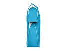 JN Mens Running-T JN397 100%PES, turquoise/white, Größe S
