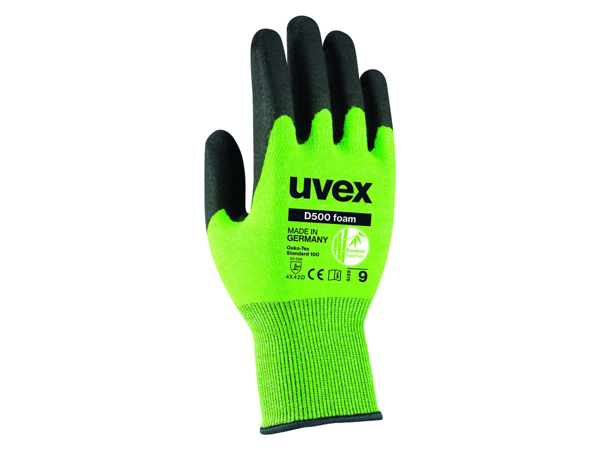 UVEX Schnittschutzhandschuh D500 foam Nr. 60604 Größe 11