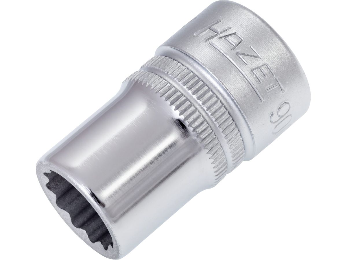 Socket wrench insert 1/2" 13mm bi-hex DIN3124